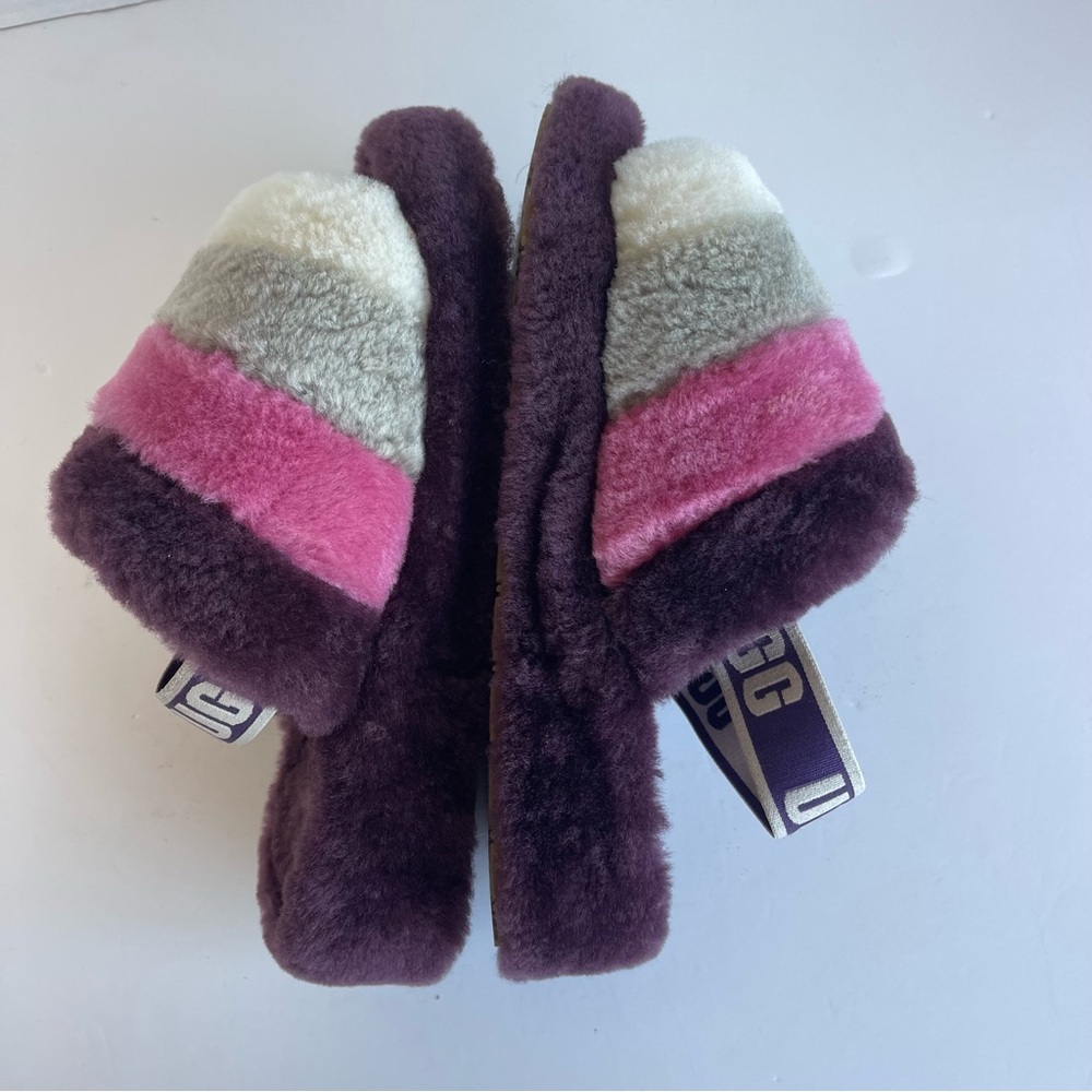 UGG women's fluff yeah slide in berrylicious multi color . Size 9 - Picture 5 of 11